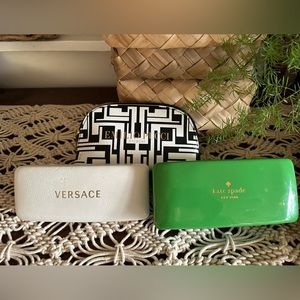Versace, Emilio Pucci and Kate Spade Glasses cases